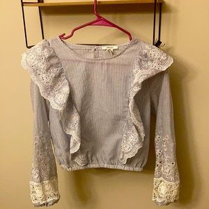 Adorable ruffled lace top from forever 21.